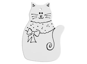 Bisque Imports Lowfire Pretty Kitty Ornament