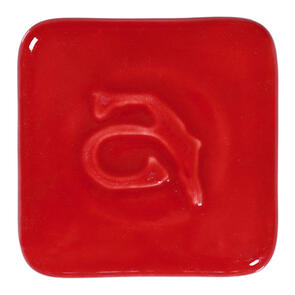 Abbots Dry Powder Glaze Deep Glossy Red