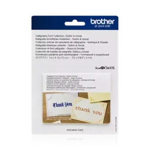 Brother Scan N Cut Calligraphy Font Collection 1