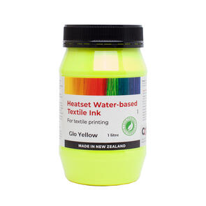 Heatset Water Based Textile Ink Glo Yellow