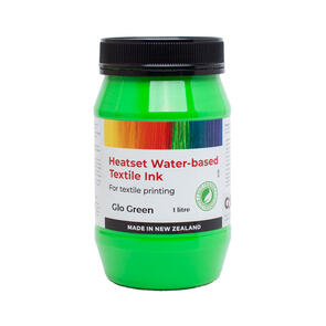Heatset Water Based Textile Ink Glo Green