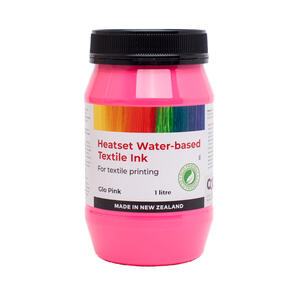Heatset Water Based Textile Ink Glo Pink