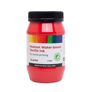 Heatset Water Based Textile Ink Scarlet