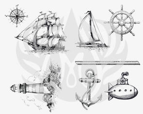 Mayco Designer Silk Screen Nautical