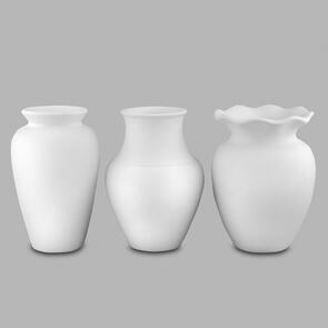 Mayco Lowfire Bisque Great Shapes Vases