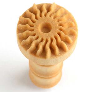 MKM Round Stamp 2.5cm Medium Aztec Sun