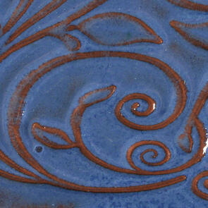 Amaco Opalescent Lowfire Brushable Glaze O-23 Sapphire Blue