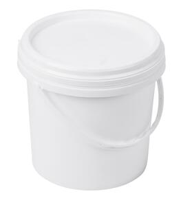2lt White Plastic Mixing Bucket
