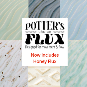 Amaco Potters Choice Flux Glaze Kit with Honey Flux- 7 Colours x 472ml