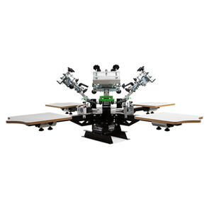 Riley Hopkins 250 4 Station 4 Colour Screen Printing Press with Micro Registration