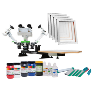 Riley Hopkins Ultimate 4-Colour Screen Printing Press & Starter Supplies Kit