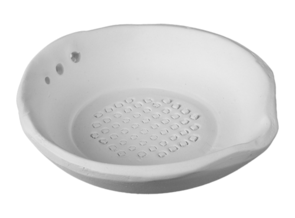 Bisque Imports Stoneware Garlic Grater & Herb Stripper