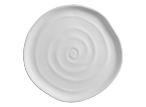 Bisque Imports Stoneware Spiraled Dinner Plate