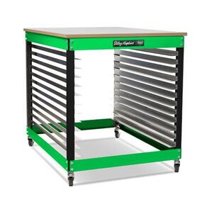 Riley Hopkins 150 Screen Printing Press Cart - 24 Max Capacity
