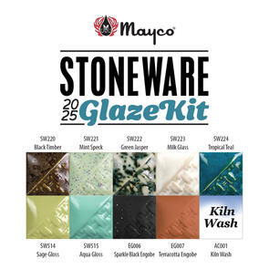 Mayco 2025 Stoneware Glaze Kit Set of 10, 10 x 118ml