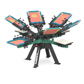 Vastex V-2000HD Industrial Screen Printing Press 4 Station 6 Colour