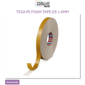 CHROME TESA PE FOAM TAPE DS 1.6MM, 19MMX25M