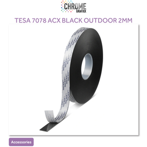 CHROME TESA 7078 ACX BLACK OUTDOOR 2MM