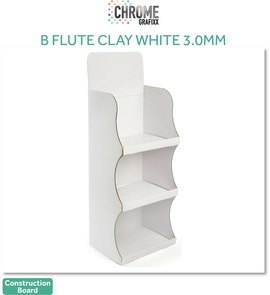 CHROME B FLUTE CL WH 1550X2200 SF