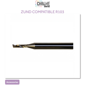 CHROME R103 ACRYLIC ALUMINIUM ROUTER BIT 3MM