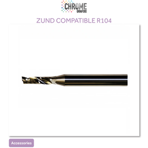 CHROME R104 ACRYLIC ALUMINIUM ROUTER BIT 4MM