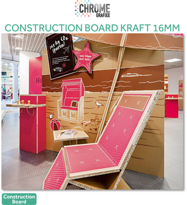 CHROME CONSTRUCTION BOARD KRAFT 16MM