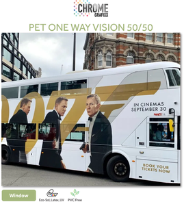 CHROME PET ONE WAY VISION 5050