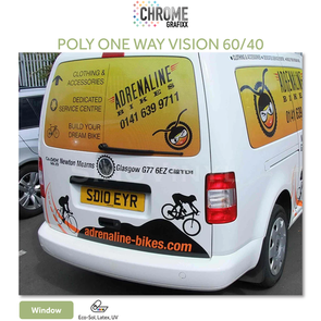 CHROME POLY ONE WAY VISION 6040