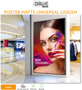CHROME POSTER MATT UNI 220GSM