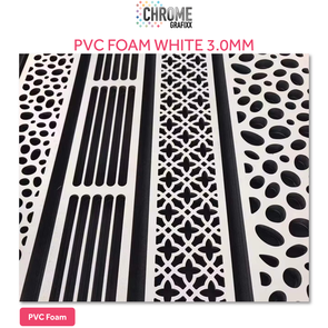 CHROME PVC FOAM WHITE 3.0MM