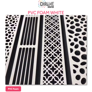 CHROME PVC FOAM WHITE