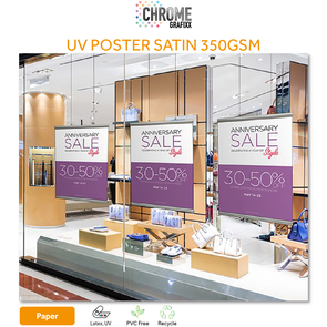 CHROME UV POSTER 350GSM