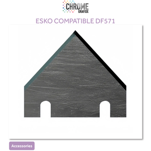 CHROME DF571 V NOTCH INSERT D16MM