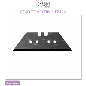 CHROME TZ129 DRAG KNIFE BLADE V-CUT