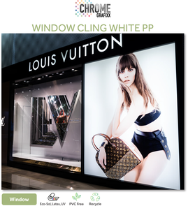 CHROME WINDOW CLING WH PP 160 UM