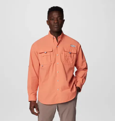 Chemise Columbia PFG Homme Légère Saumon - Manches Courtes, Taille L (Occasion, Pêche)