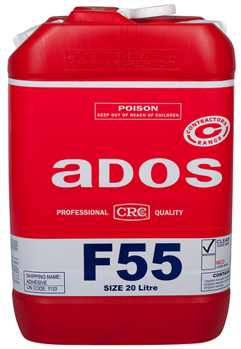 ADOS F55 Sprayable Contact Adhesive CLEAR - 20 litre