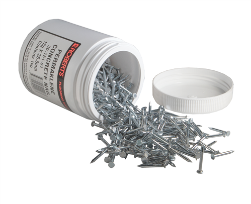 Permaklene 12g x 25mm 1 kg Concrete Nails
