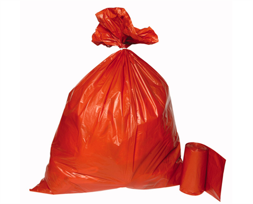 The Brick Rubbish Bags POR 720x950mm 35mu Orange 25/roll
