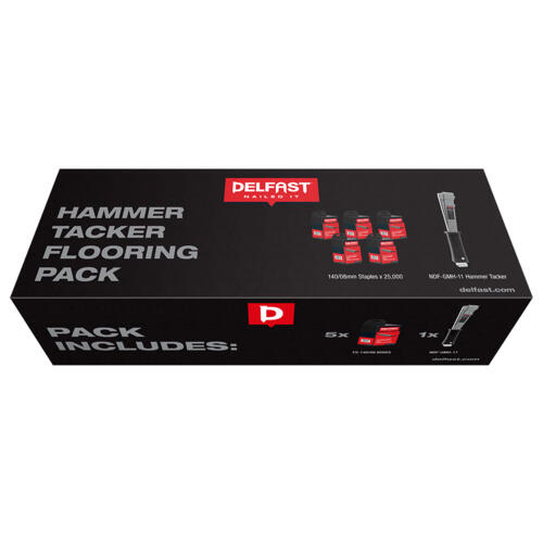 Delfast GMH-11 Hammer Tacker and 5x 140/8 Staples Combo Box