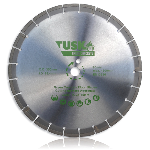  Tusk Green Concrete TGCF 350M Floor Saw Blade 350 mm