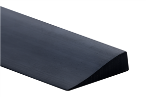 Elastomer 6mm PVC Reducing Strip Black - 30m coil