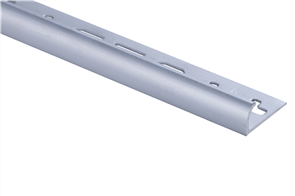 Silver Matt Aluminium Round Edge 2.5 metre