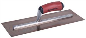 Marshalltown Unnotched Finishing Trowel with Curved DuraSoft Rubber Handle 356 x 125 mm