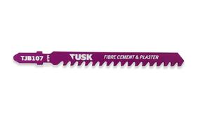 Tusk TCT Jig Saw Blade for Fibercement 100mm x 6TPI T-Shank 2pc TJB107