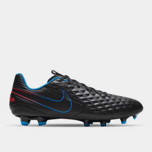 nike tiempo black blue