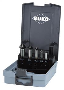 RUKO 102791RO Ultimate Cut 6.3-25.0 Countersink (5 pc) Set HSS