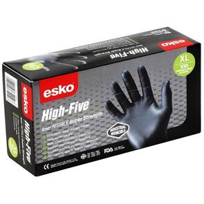 ESKO High Five Nitrile Disposable Glove Black  XL 100pk