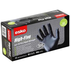 ESKO High Five Nitrile Disposable Glove Black Small 100pk
