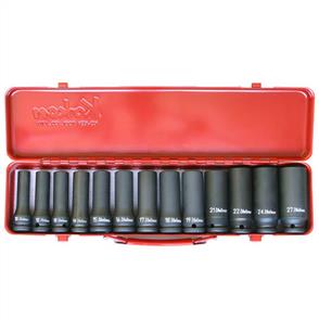 KOKEN 14208M Deep Impact Socket Set 13Pce 10-27mm